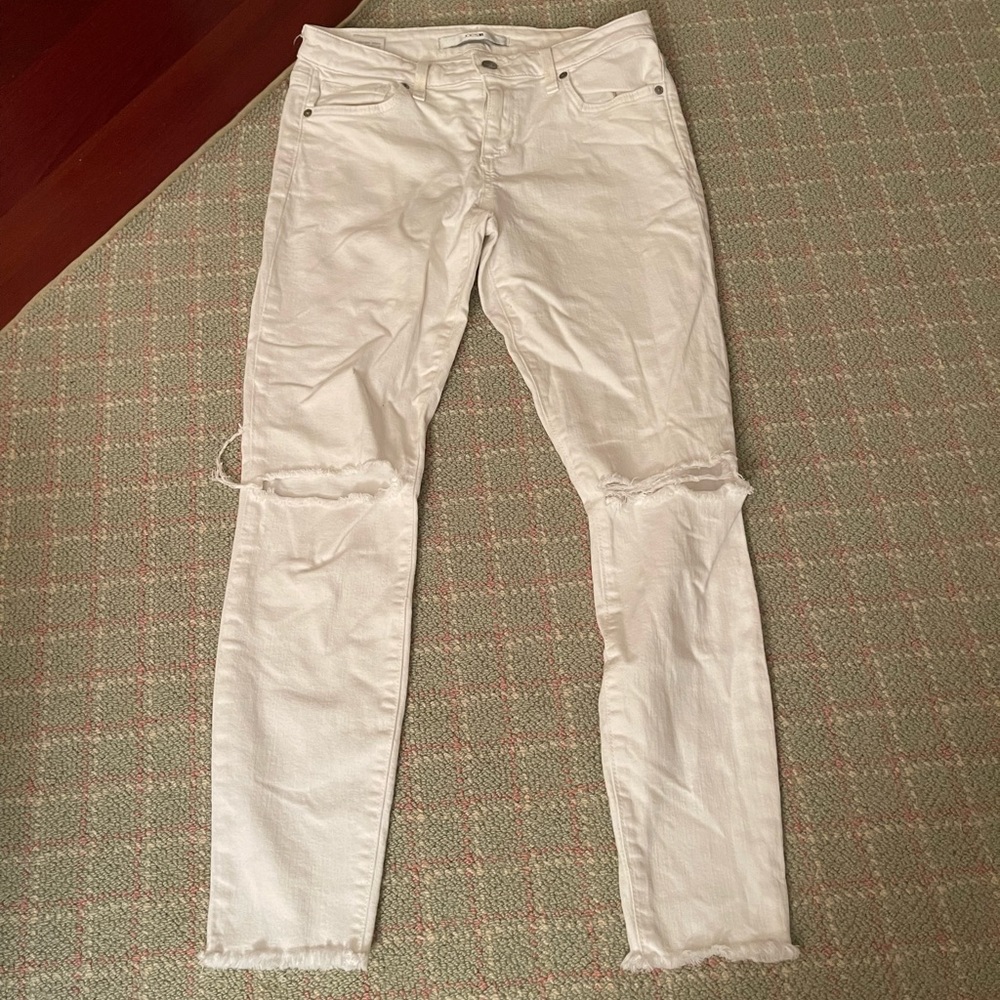 White Ripped Jeans- Joes